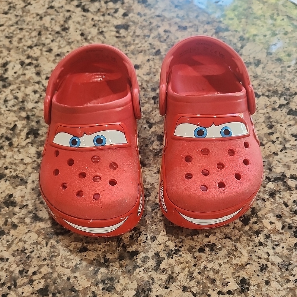 Lightening Mc Queen CROCS Vibrant Red Kids Clogs
